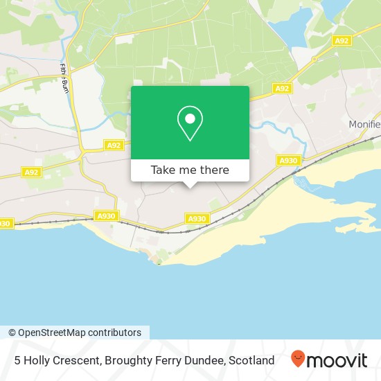 5 Holly Crescent, Broughty Ferry Dundee map