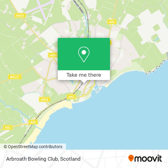 Arbroath Bowling Club map