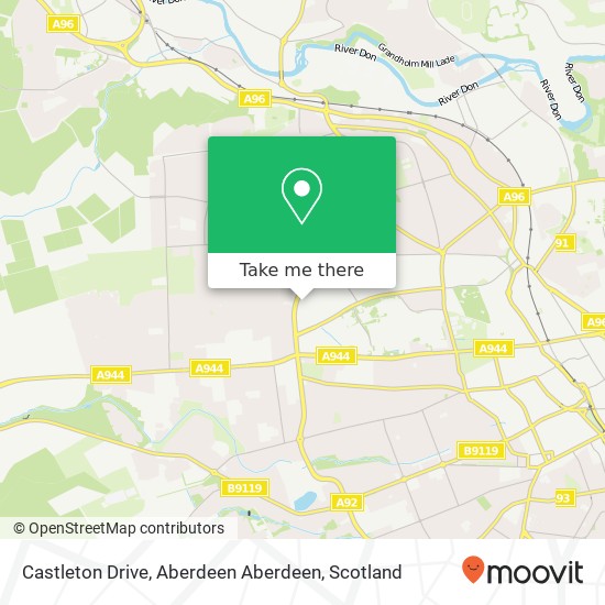 Castleton Drive, Aberdeen Aberdeen map