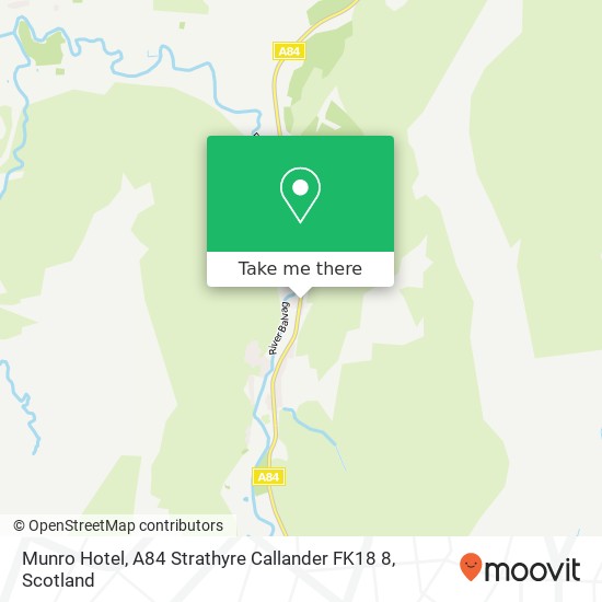 Munro Hotel, A84 Strathyre Callander FK18 8 map