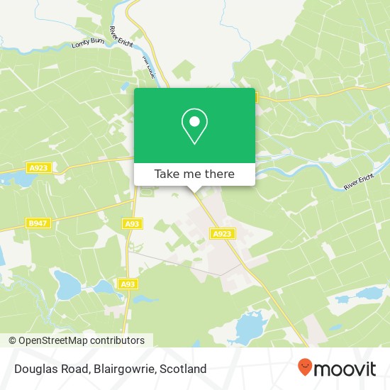 Douglas Road, Blairgowrie map