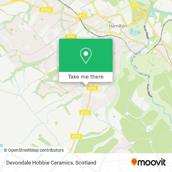 Devondale Hobbie Ceramics map