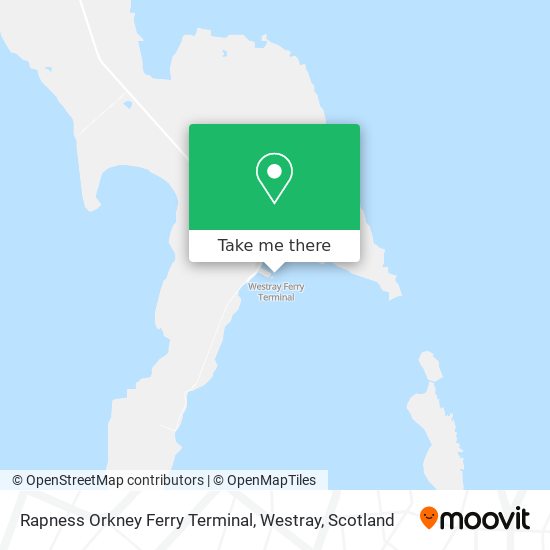 Rapness Orkney Ferry Terminal, Westray map