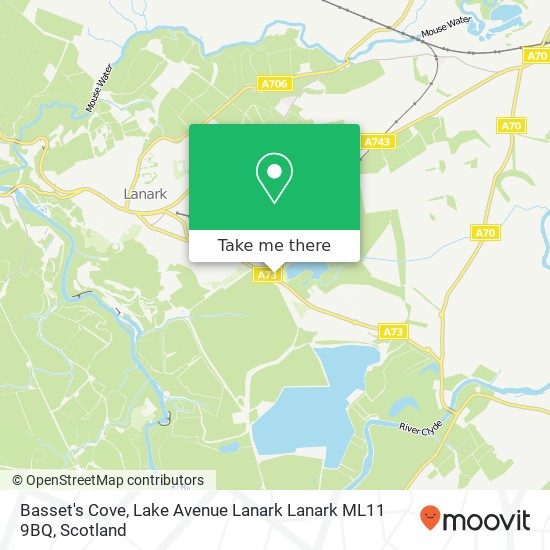 Basset's Cove, Lake Avenue Lanark Lanark ML11 9BQ map
