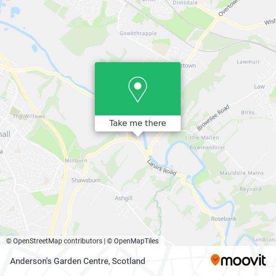 Anderson's Garden Centre map