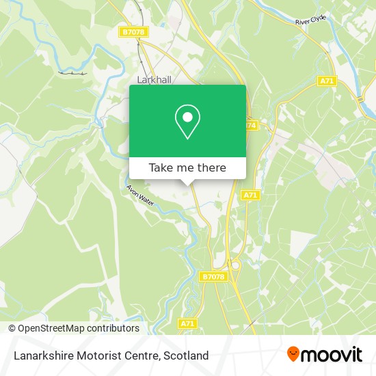 Lanarkshire Motorist Centre map
