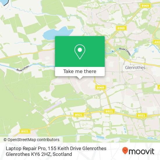 Laptop Repair Pro, 155 Keith Drive Glenrothes Glenrothes KY6 2HZ map