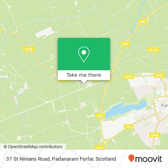 37 St Ninians Road, Padanaram Forfar map