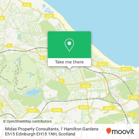 Midas Property Consultants, 1 Hamilton Gardens Eh15 Edinburgh EH15 1NH map