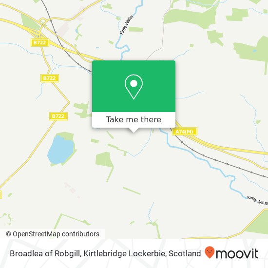 Broadlea of Robgill, Kirtlebridge Lockerbie map