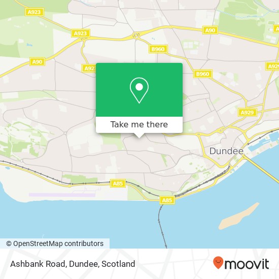 Ashbank Road, Dundee map