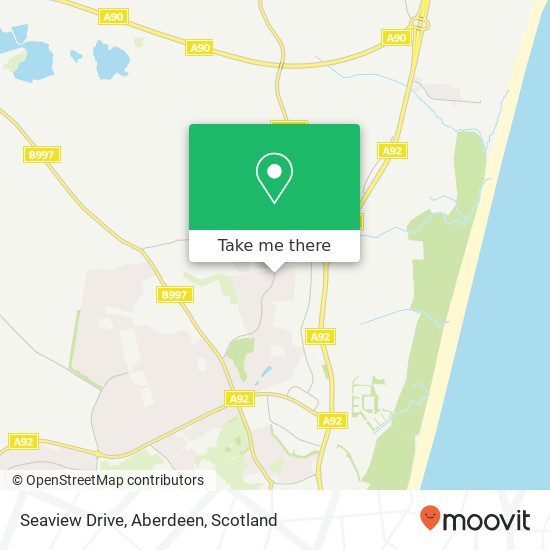 Seaview Drive, Aberdeen map