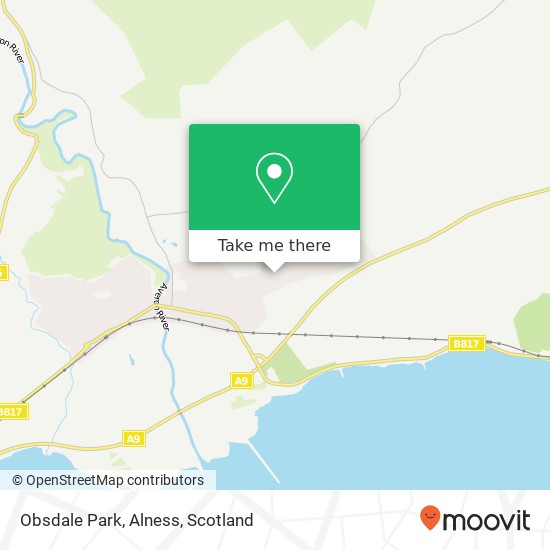 Obsdale Park, Alness map