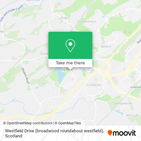 Westfield Drive (broadwood roundabout westfield) map