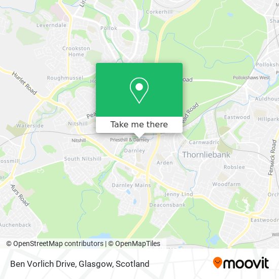 Ben Vorlich Drive, Glasgow map