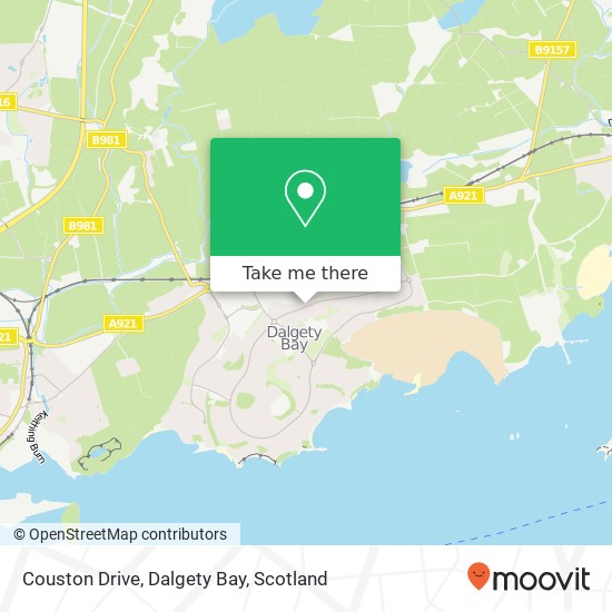 Couston Drive, Dalgety Bay map