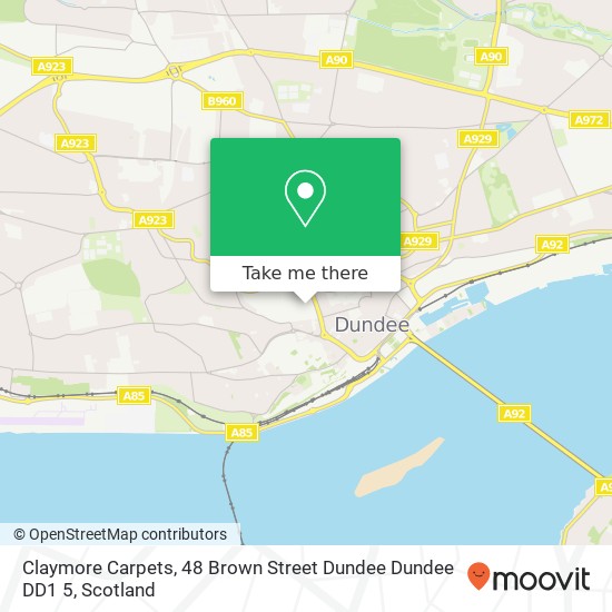 Claymore Carpets, 48 Brown Street Dundee Dundee DD1 5 map