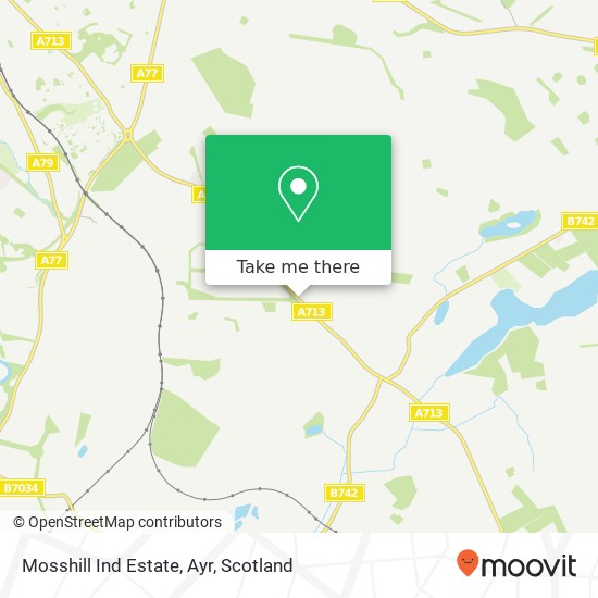 Mosshill Ind Estate, Ayr map