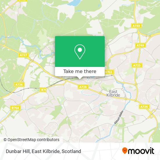 Dunbar Hill, East Kilbride map