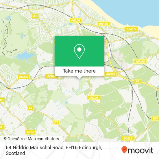 64 Niddrie Marischal Road, EH16 Edinburgh map