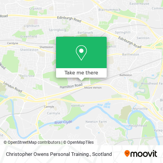 Christopher Owens Personal Training. map