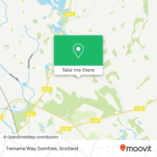 Twiname Way, Dumfries map