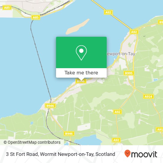 3 St Fort Road, Wormit Newport-on-Tay map