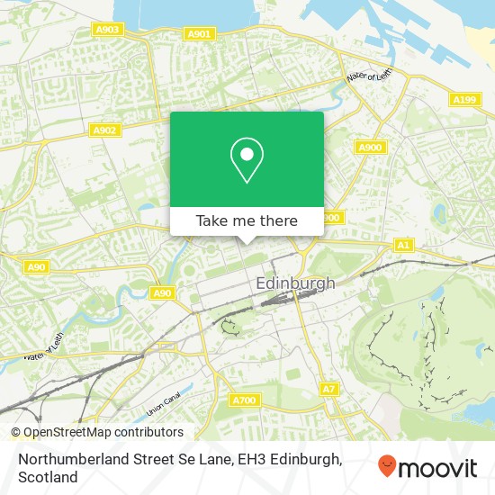Northumberland Street Se Lane, EH3 Edinburgh map