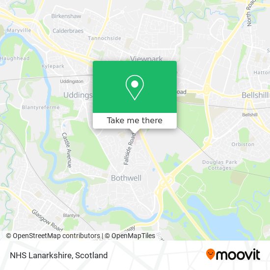 NHS Lanarkshire map