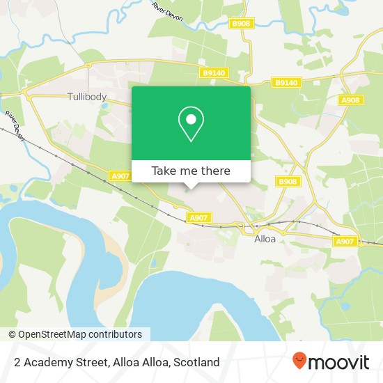 2 Academy Street, Alloa Alloa map