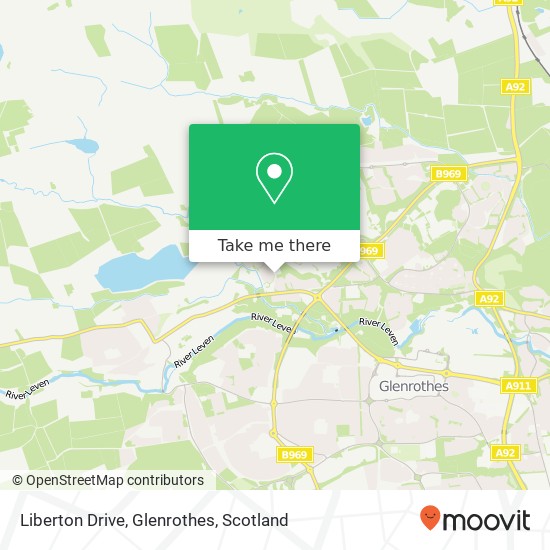 Liberton Drive, Glenrothes map