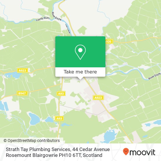 Strath Tay Plumbing Services, 44 Cedar Avenue Rosemount Blairgowrie PH10 6TT map