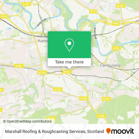 Marshall Roofing & Roughcasting Services map