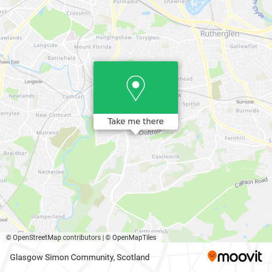 Glasgow Simon Community map