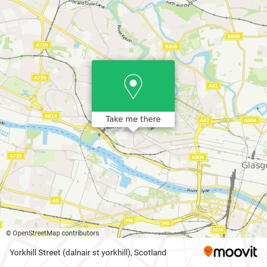 Yorkhill Street (dalnair st yorkhill) map