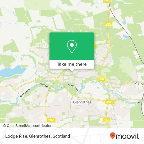 Lodge Rise, Glenrothes map