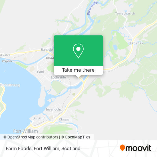 Farm Foods, Fort William map