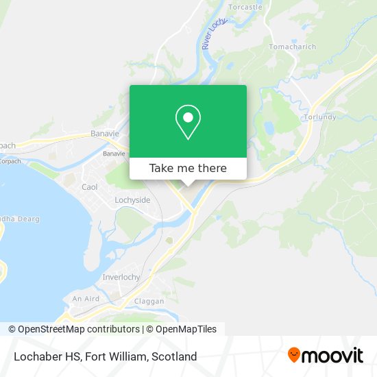 Lochaber HS, Fort William map