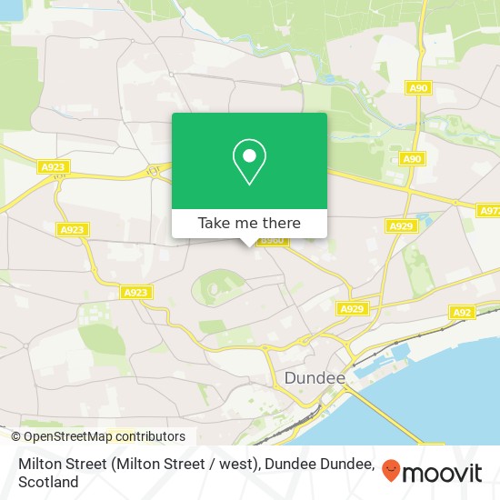 Milton Street (Milton Street / west), Dundee Dundee map