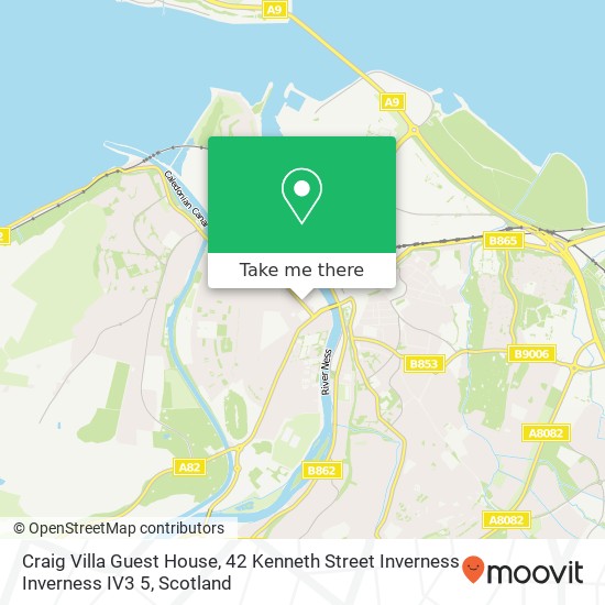 Craig Villa Guest House, 42 Kenneth Street Inverness Inverness IV3 5 map