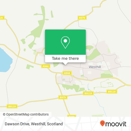 Dawson Drive, Westhill map