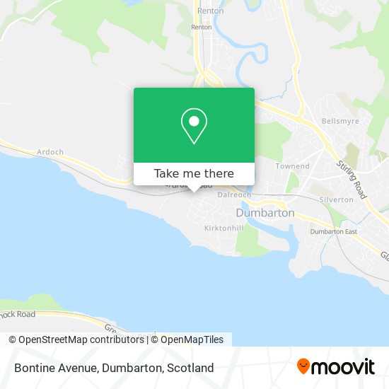 Bontine Avenue, Dumbarton map