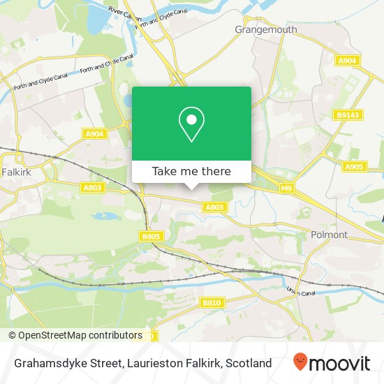 Grahamsdyke Street, Laurieston Falkirk map