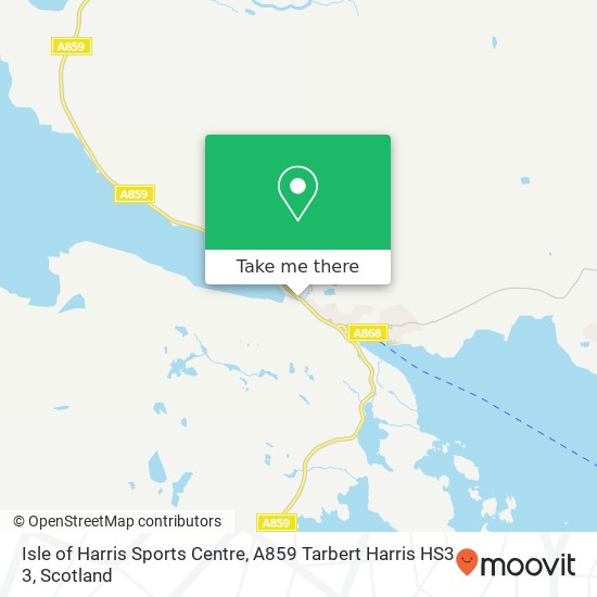 Isle of Harris Sports Centre, A859 Tarbert Harris HS3 3 map