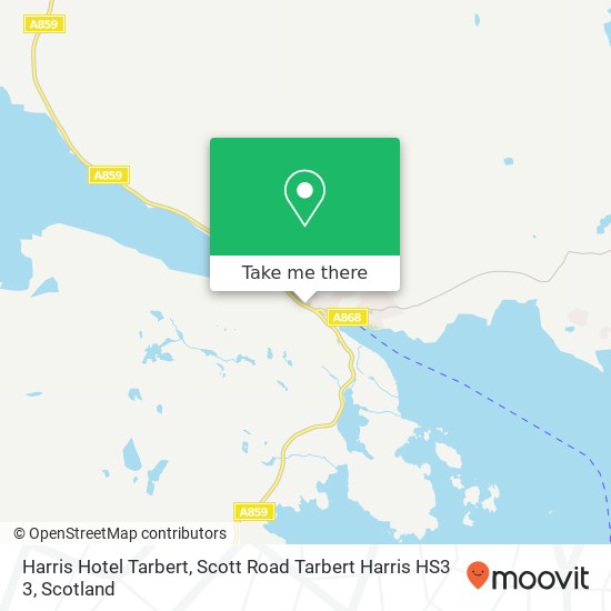 Harris Hotel Tarbert, Scott Road Tarbert Harris HS3 3 map