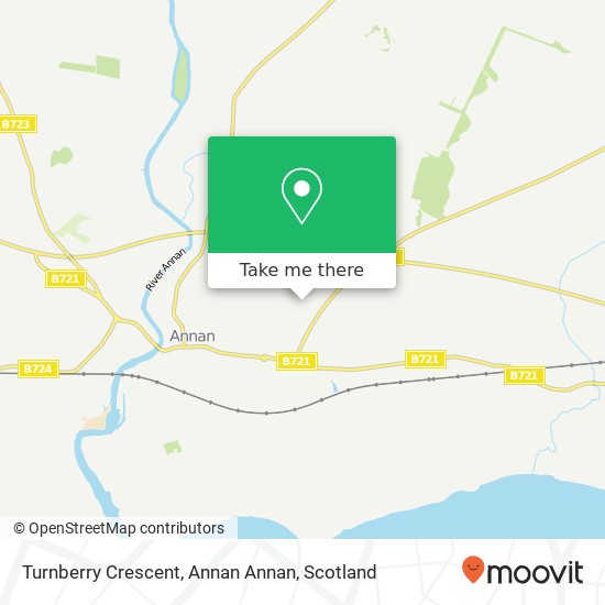 Turnberry Crescent, Annan Annan map