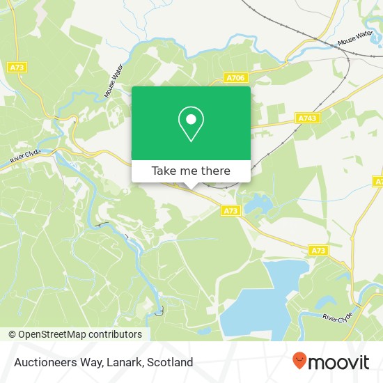 Auctioneers Way, Lanark map