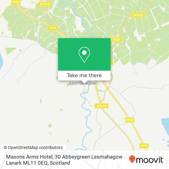 Masons Arms Hotel, 30 Abbeygreen Lesmahagow Lanark ML11 0EQ map