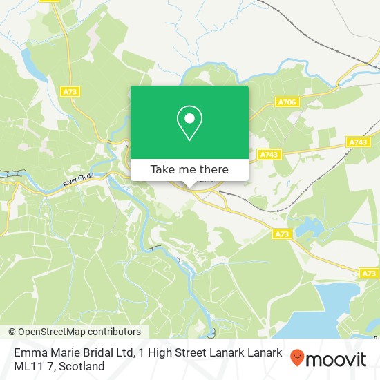 Emma Marie Bridal Ltd, 1 High Street Lanark Lanark ML11 7 map