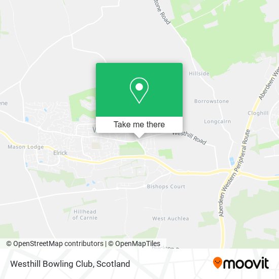 Westhill Bowling Club map